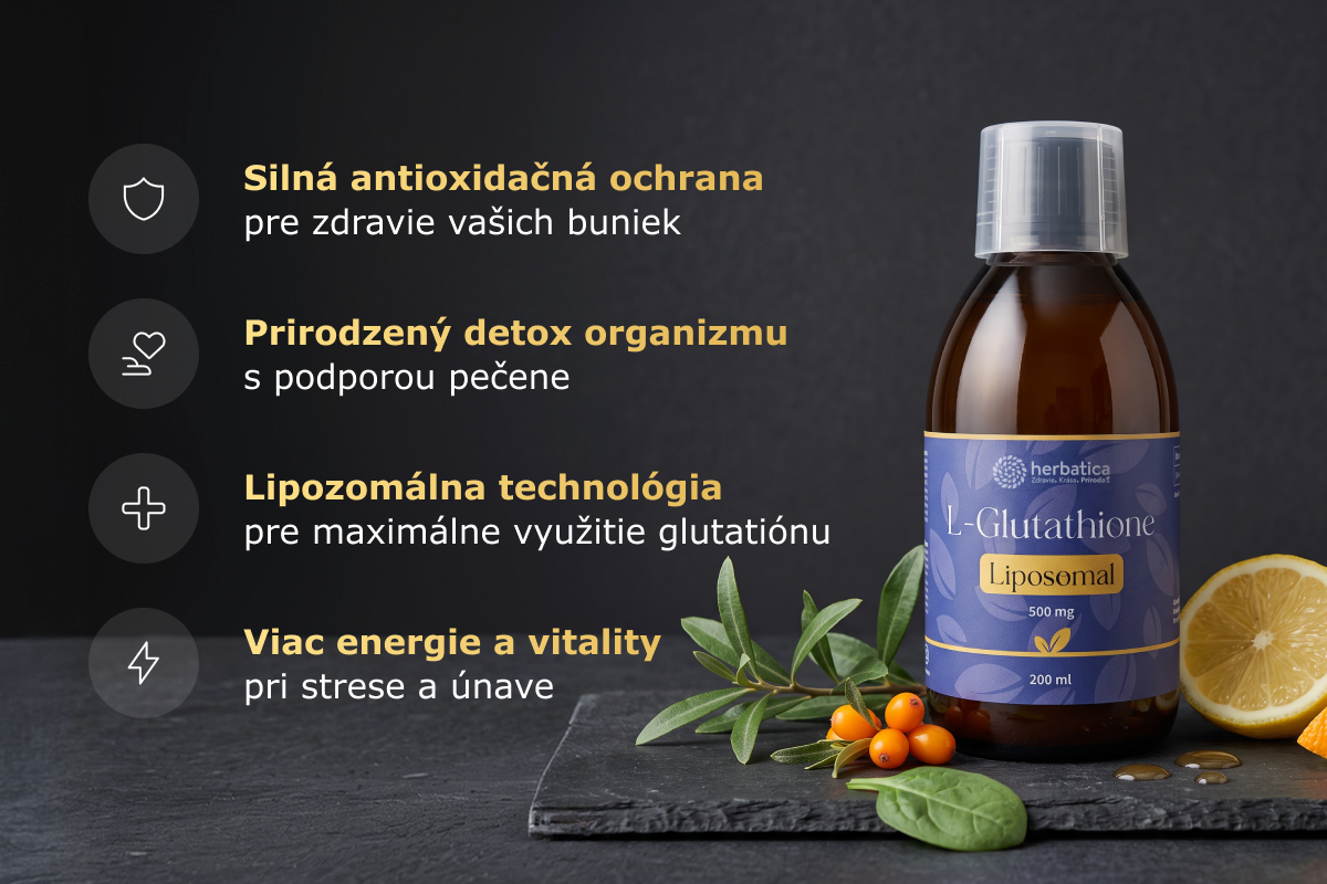 Lipozomálny L‑Glutatión 500 mg - 200 ml - Herbatica